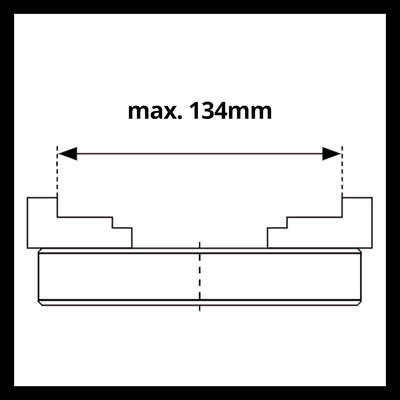 kwb by Einhell Vierbackenfutter für Drechselmaschine (Drechselmaschinen-Zubehör, passend für Drechse