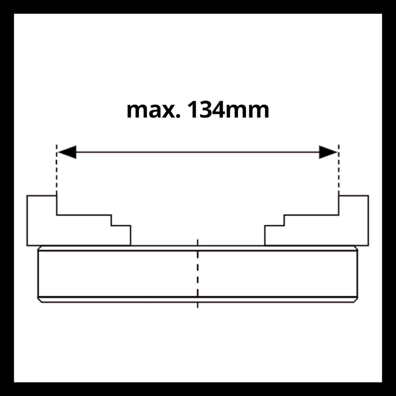 kwb by Einhell Vierbackenfutter für Drechselmaschine (Drechselmaschinen-Zubehör, passend für Drechse