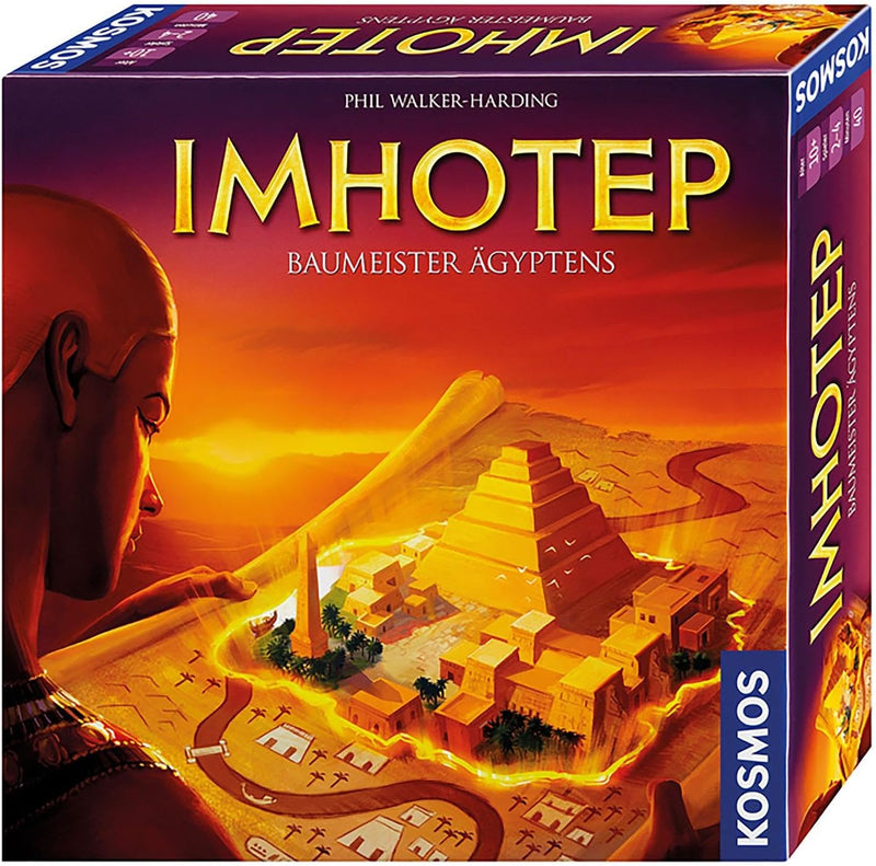 Kosmos 692384 - Imhotep - Baumeister Ägyptens, das Grundspiel, Strategiespiel mit viel Interaktion u