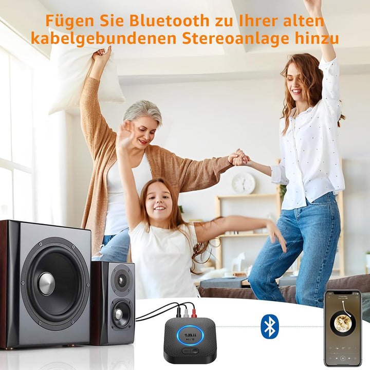 1Mii B06 Plus Bluetooth HiFi Empfänger, Drahtloser Audio Adapter, aptX HD aptX-Adaptive Bluetooth 5.