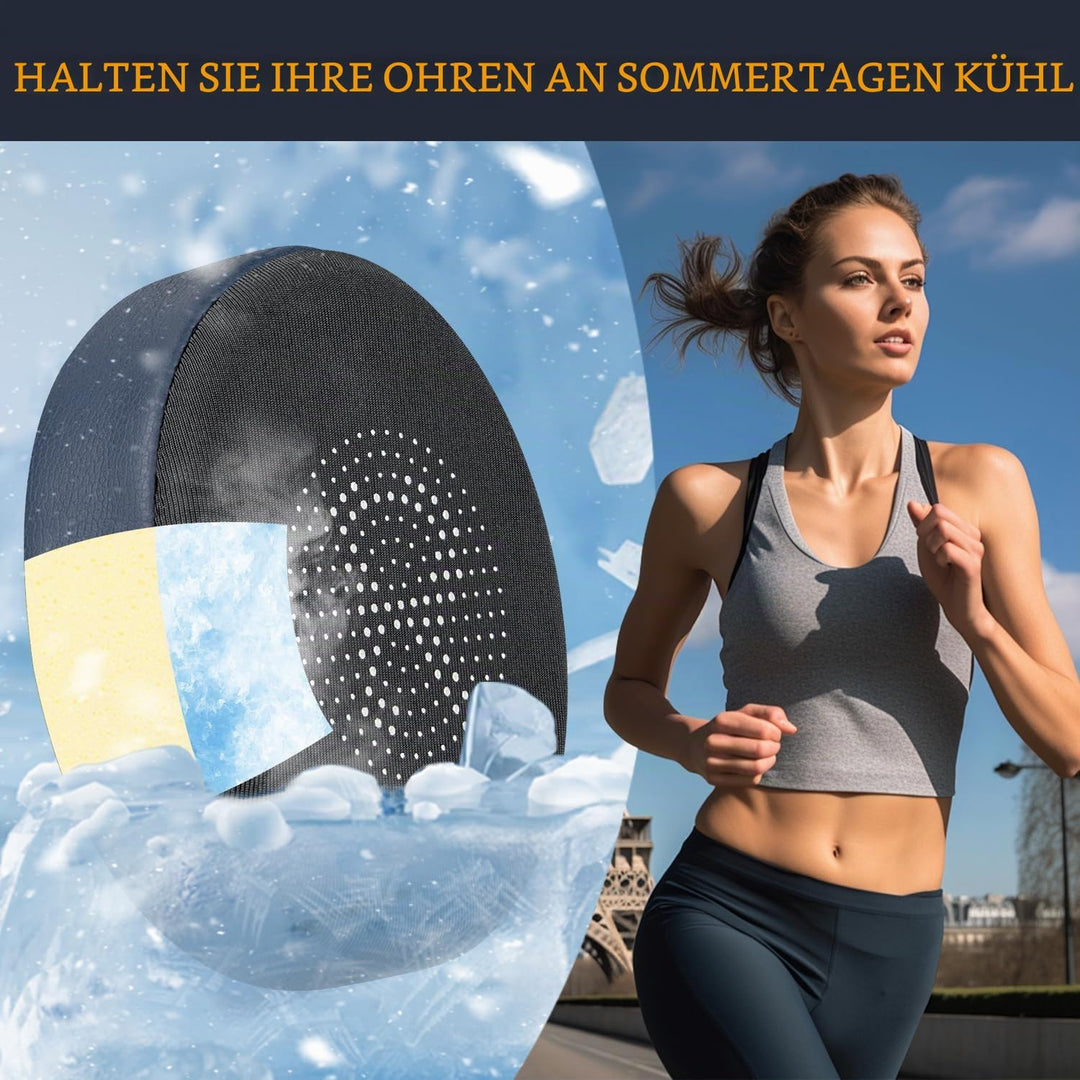 SOULWIT Kühlgel Ersatzpolster Ersatz Ohrpolster für Jabra Evolve2 65 (Evolve 2 65MS 65UC MS UC)/Evol