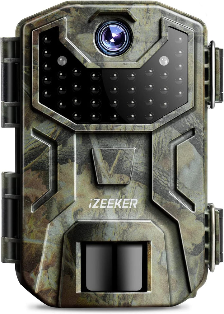 iZEEKER Wildkamera 20MP 1080P, Jagdkamera mit unsichtbaren Infrarot 940nm LEDs, IP66 Wasserdicht Bew