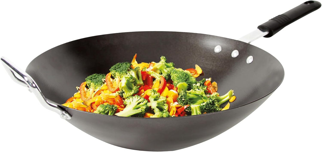 COOK CONCEPT Stahl-Wok für alle Wärmequellen, 33cm
