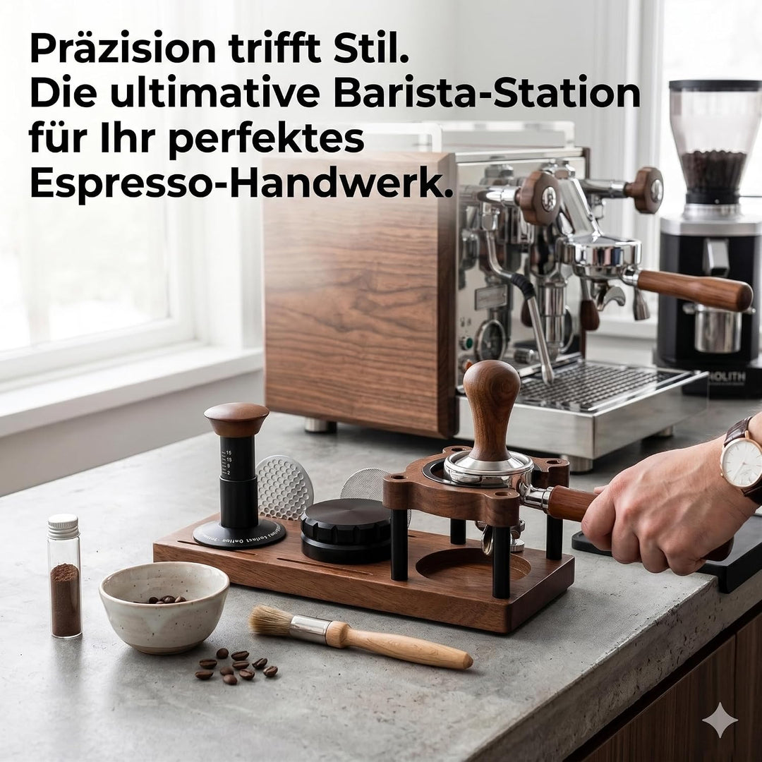 Espresso Tamperstation, Espresso Zubehör Organizer Multifunktionale Tamperstation für Barista Kaffee