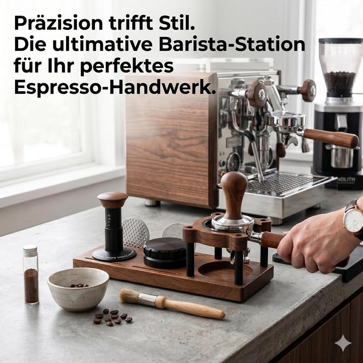 Espresso Tamperstation, Espresso Zubehör Organizer Multifunktionale Tamperstation für Barista Kaffee