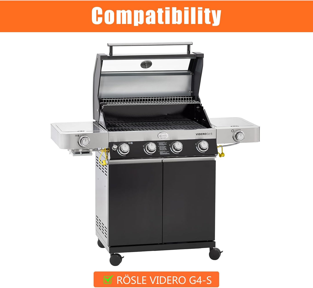 45x35cm Gusseisen Grillrost für Rösle Videro G4-S, Rösle Allflame Prime 4,Grillrost Ersatzteil für E