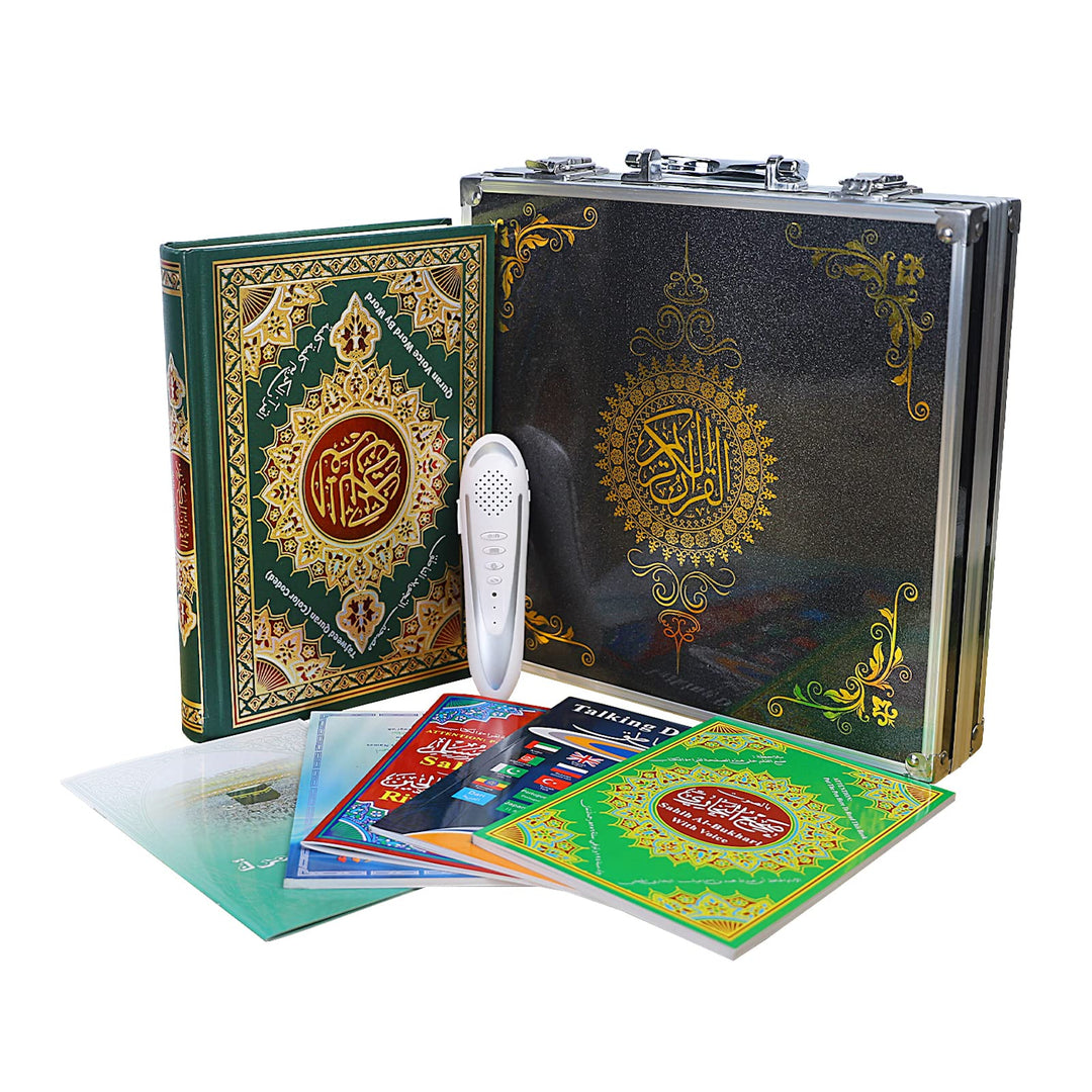 AIPEBANI Koran-Stift, digitaler Stift, sprechender Leser, wiederaufladbarer Koran-Buch-Lesestift mit