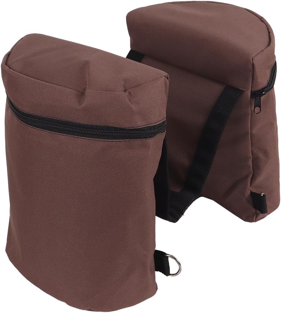 Satteltasche für Wasserflasche, tragbar, vielseitig, Knaufhorn-Tasche, Reittasche aus Horn, Kaffee