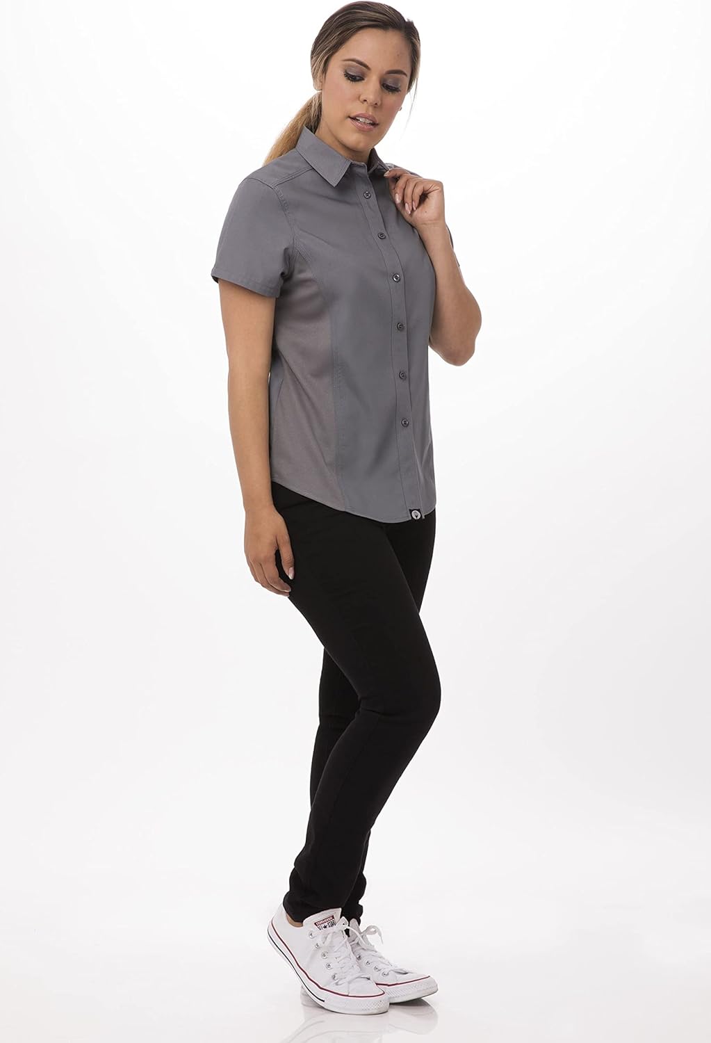 Chef Works Damen Universalhemd, grau, X-Gross XL, XL