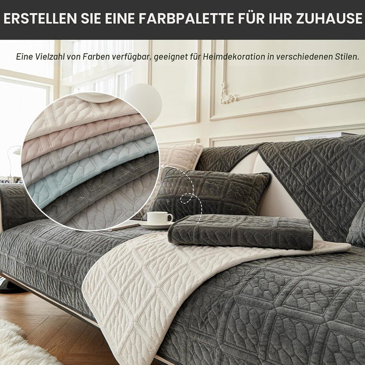 Upgrade Milchsamt Superweiche Sofa Überzug L Form U 1/2/3/4 Sitzer Couch Überzug Ecksofa, Sofabezug
