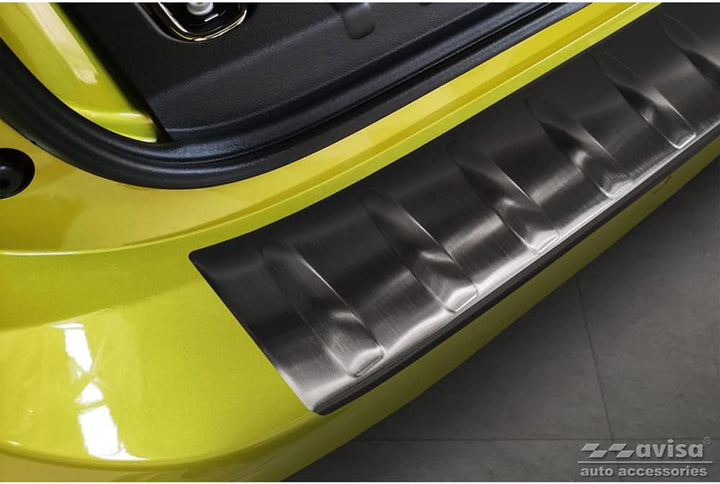 Avisa Schwarz Edelstahl Heckstossstangenschutz kompatibel mit Volkswagen ID.Buzz + Cargo 2022- 'Ribs