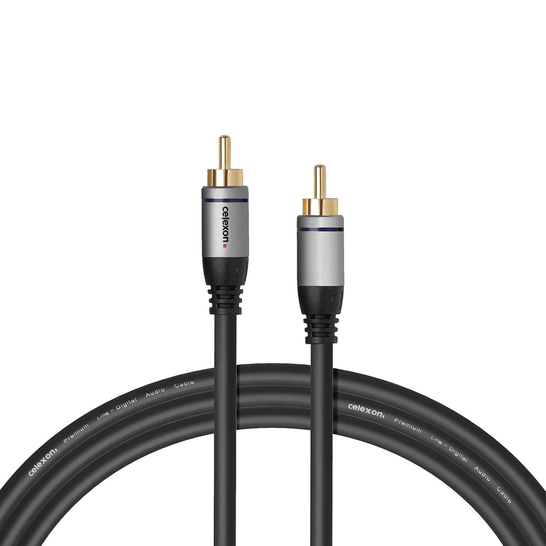 celexon Cinch Digital Audiokabel 1,5m - Plug &amp; Play - Cinch- auf Cinch-Kabel - Professional Line 1,5