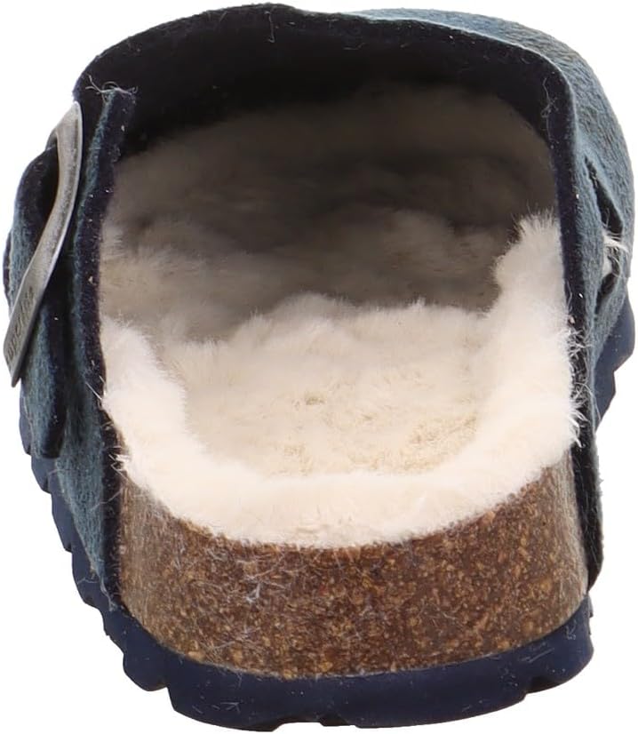 Superfit Mädchen FussbettpantoffelHausschuh 24 EU Blau Mehrfarbig 8030, 24 EU Blau Mehrfarbig 8030