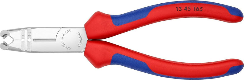 Knipex Abmantelungszange verchromt, mit Mehrkomponenten-Hüllen 165 mm 13 45 165