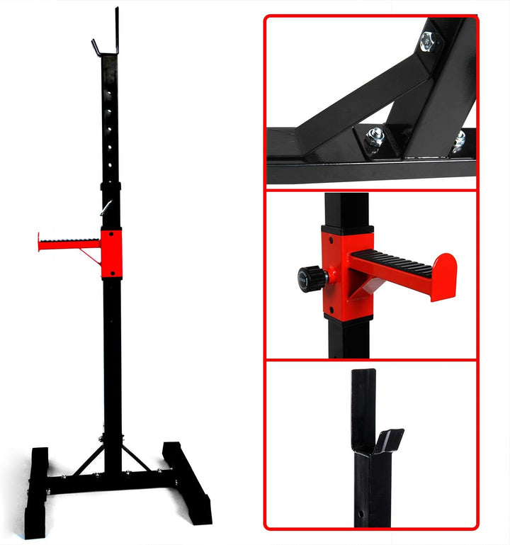 CCLIFE Squat Rack Verstellbare Kniebeugenständer Langhantelablage Höhenverstellbarer Multi-Funktions