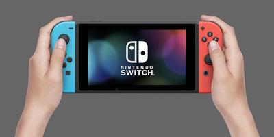 Nintendo Switch Neon Red/Neon Blue with Mario Kart 8 Deluxe and 3 Month Nintendo Switch Online Membe