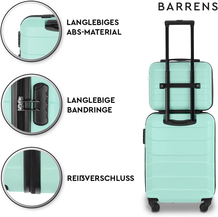 BARRENS Kosmetiktasche | Reiseetui mit Griff | Handgepäck | Zur Befestigung am Koffer oder zum Trage