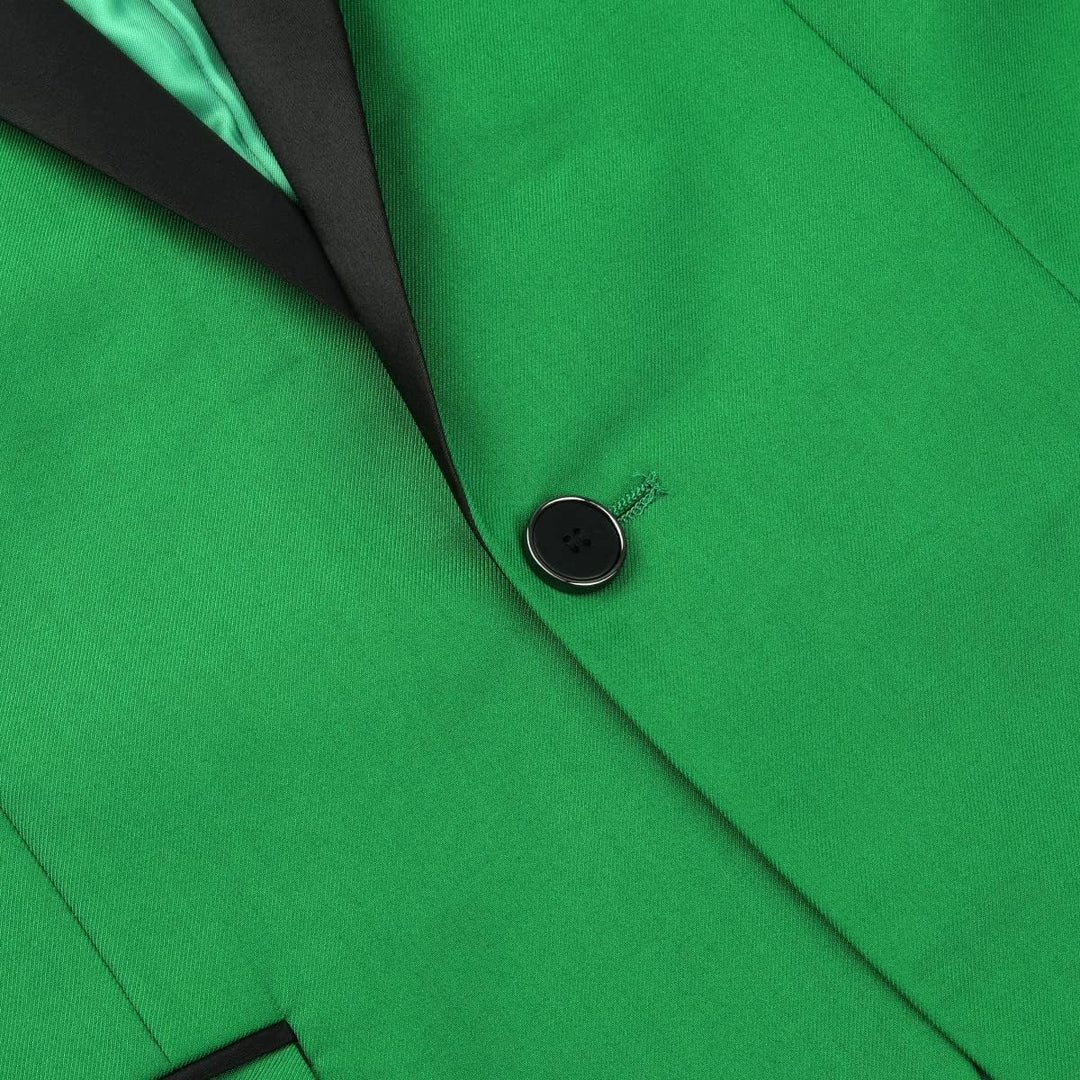 Sliktaa Herren Anzug Slim Fit Zweiteilig mit Schalkragen Hochzeit Büro Party schmale Passform Sakko