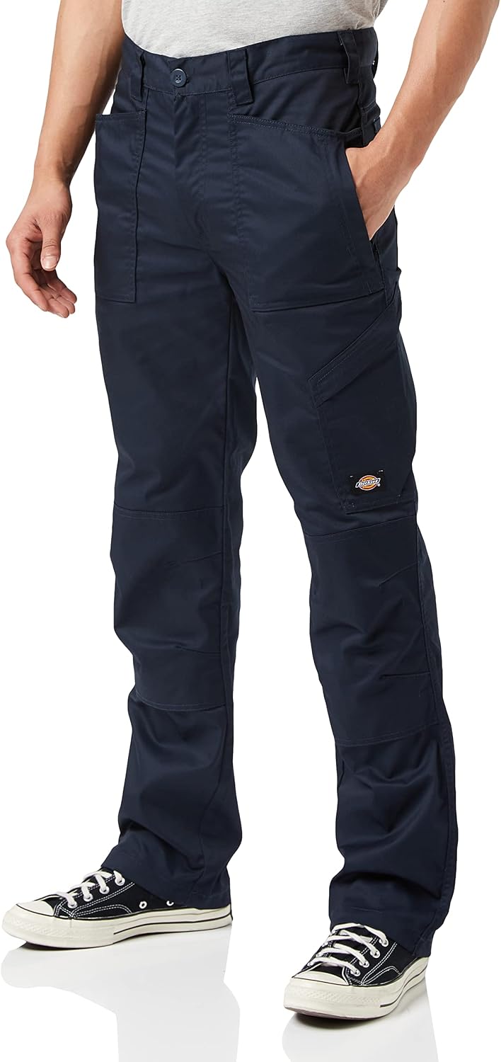 Dickies Herren Action Flex Pants Trouser 30W / 34L Navy Blue, 30W / 34L Navy Blue