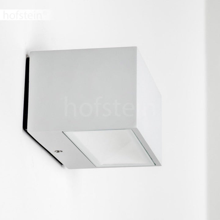 LED Aussenwandleuchte Spider, Wandlampe aus Metall in Weiss, Gartenbeleuchtung 9 Watt, 480 Lumen, 40