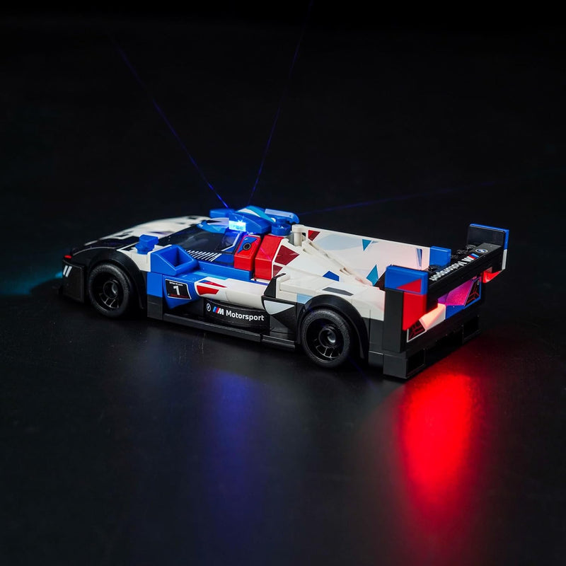 Led Licht Set für Lego Speed Champions BMW M4 GT3 & BMW M Hybrid V8 Rennwagen Auto-Spielzeug (Kein L