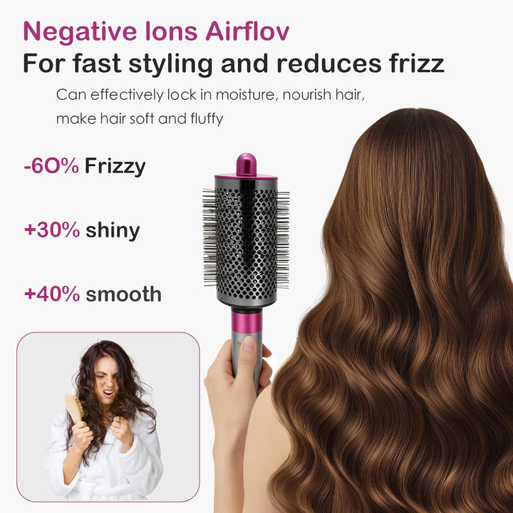 Volumenbürste Aufsatz kompatibel mit Dyson Airwrap Styler HS01 HS05 HS08, Rundbürste Zubehör für ext