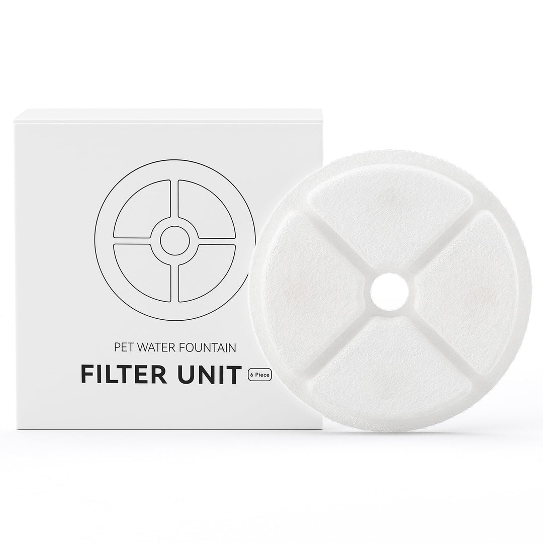 IMIPAW Katzenbrunnen Filter, Rund Filter für Katzenbrunnen Ersatzfilter für 2-3L Trinkbrunnen, Filte
