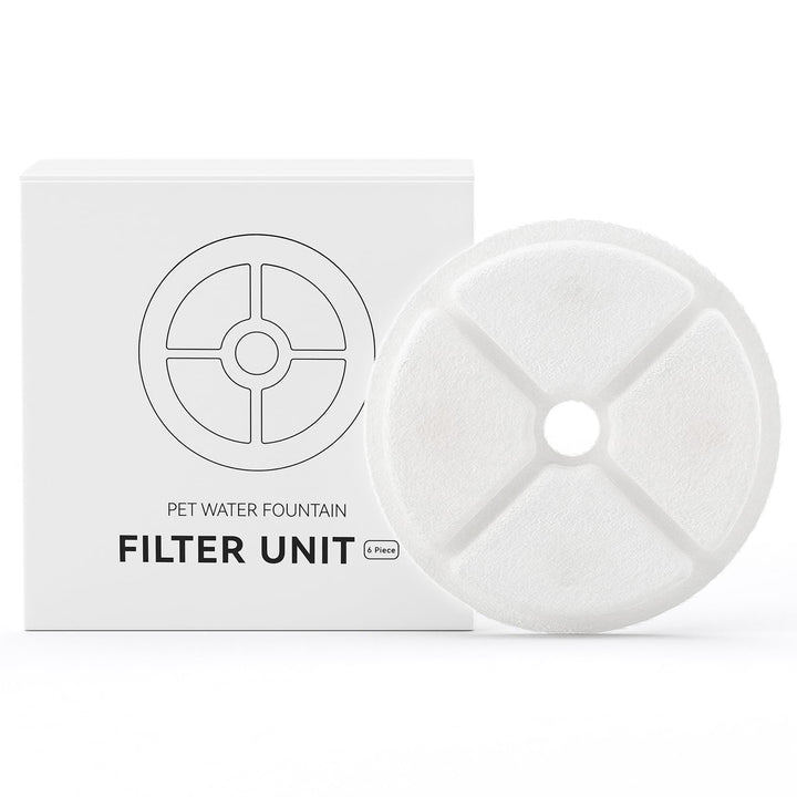 IMIPAW Katzenbrunnen Filter, Rund Filter für Katzenbrunnen Ersatzfilter für 2-3L Trinkbrunnen, Filte