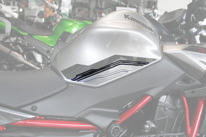 Tankpad transparent Kniepad durchsichtig kompatibel für Kawasaki Z650 X801304 Kniepad - 2, Kniepad -