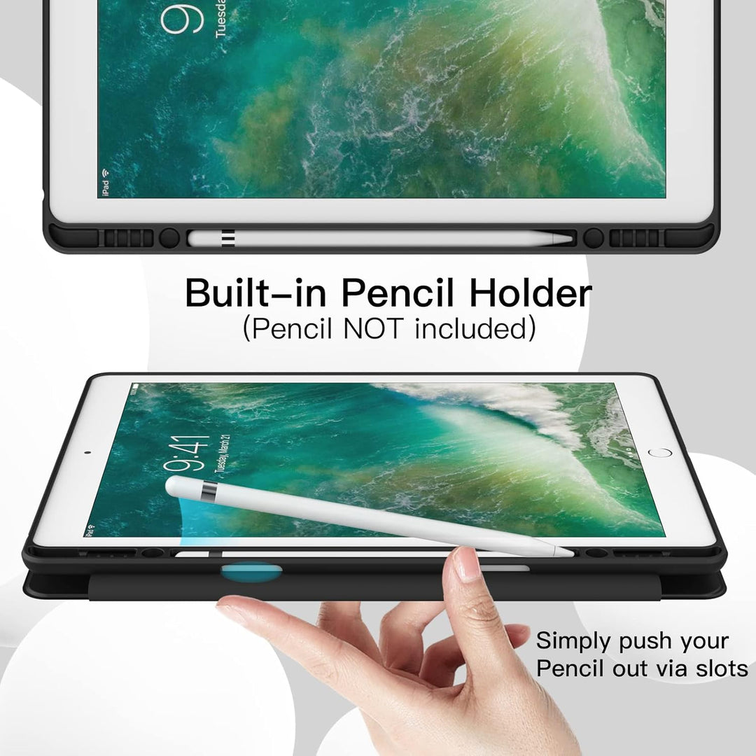 JETech Hülle für iPad Pro 12,9 Zoll (Modell 2015/2017, 1./2. Generation) mit Stifthalter, Dünne Tabl