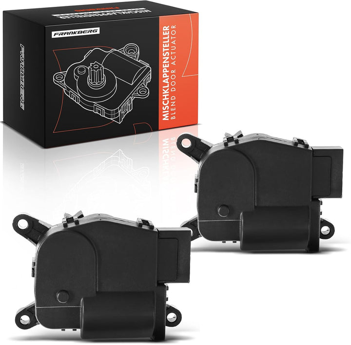 Frankberg 2x Stellmotor Umluftklappe Stellelement Mischklappe Kompatibel mit A3 Q3 Leon Octavai I II