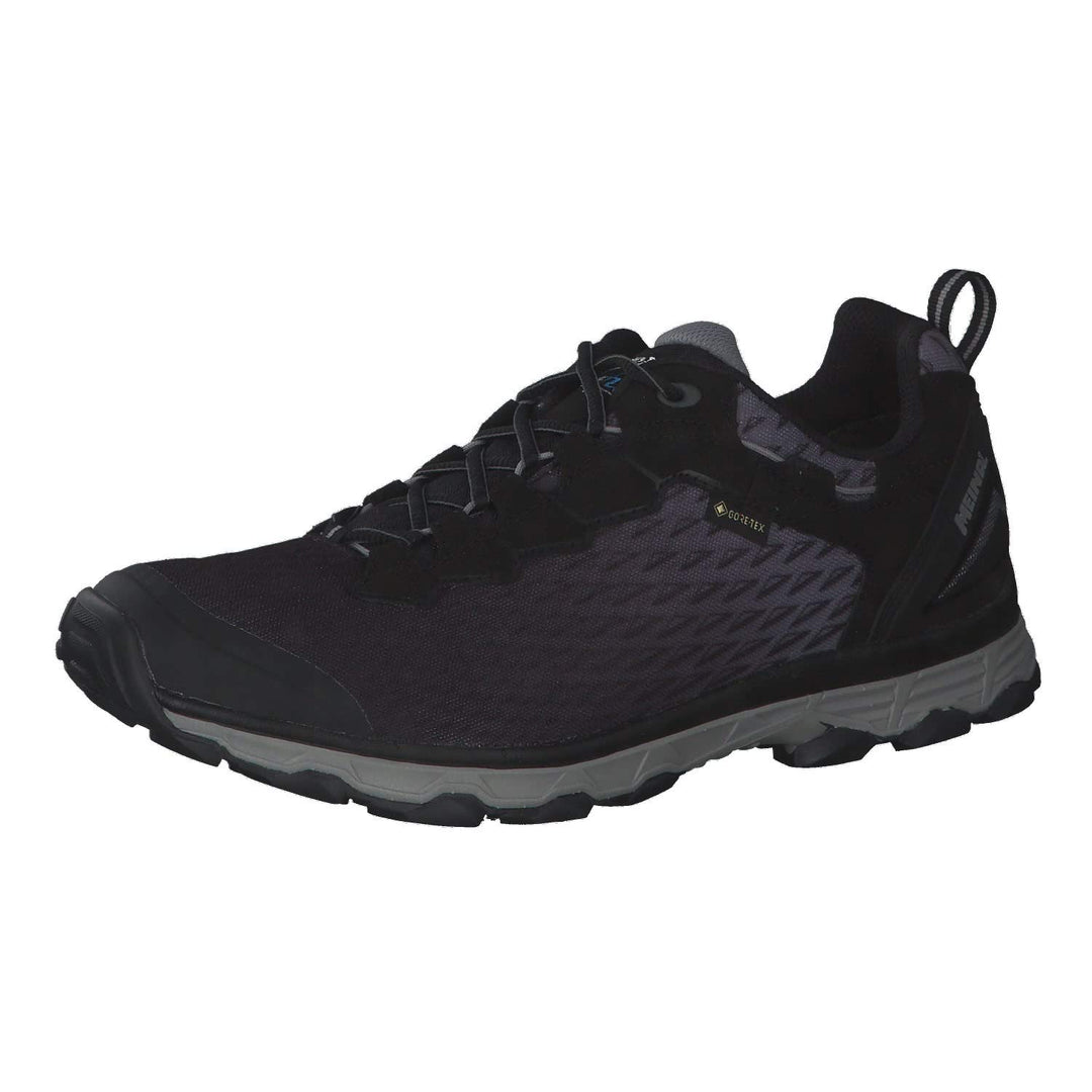 Meindl Activo Sport GTX Herren Wanderschuhe 42.5 EU Schwarz Silber, 42.5 EU Schwarz Silber