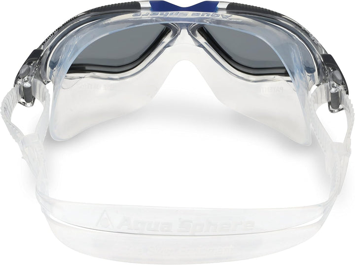 Aqua Sphere Unisex Vista Schwimmmaske (1er Pack) Einheitsgrösse Rauchglas: transparent/grau/blau, Ei