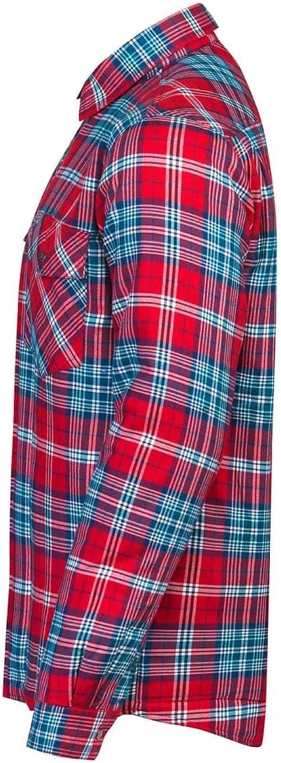 Jobman Flanellhemd gefüttert 5157 Rot Gr. M Rot M, Rot-mehrfarbig M