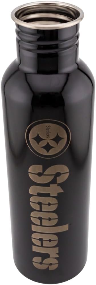 Pittsburgh Steelers NFL Trinkflasche Thermobecher Wasserflasche aus Edelstahl Lasergravur 750 ml