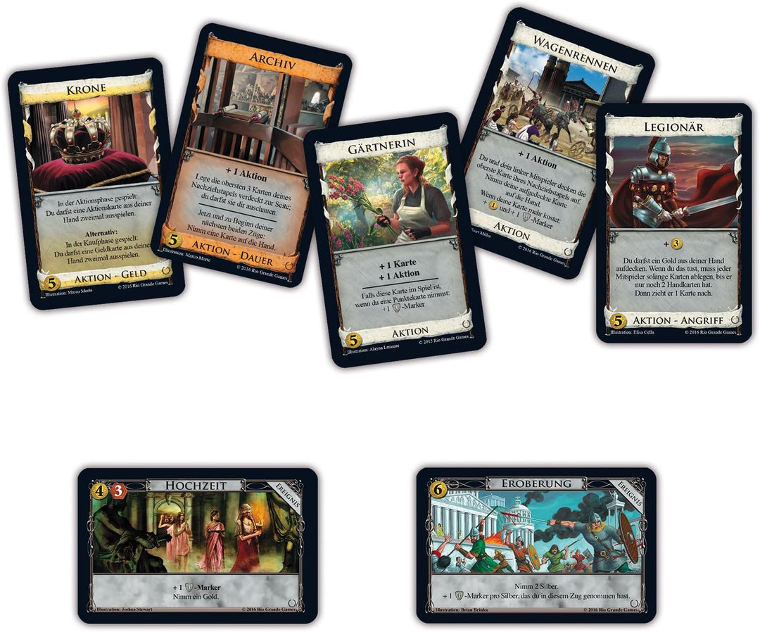 Rio Grande Games,22501410, Ass Dominion Empires Bunt, Empires