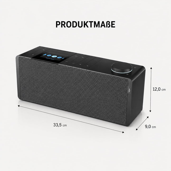Loewe klang s1 basaltgrau, Stereo Smartradio, 80 Watt, DAB, DAB+, UKW, Audio Streaming, Bluetooth, U