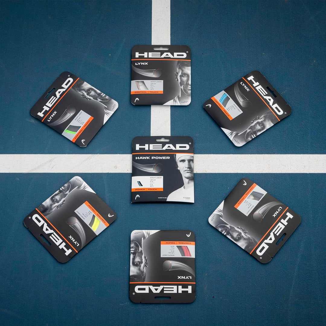 HEAD Hawk Touch (200m Reel) Tennis-Saite 16 anthrazit, 16 anthrazit