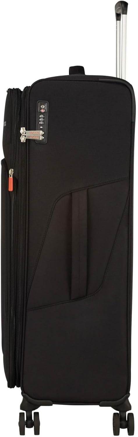 American Tourister Summerfunk Koffer, 79 cm, 119 Liter, Black Spinner L Erweiterbar (79 cm - 119 L)