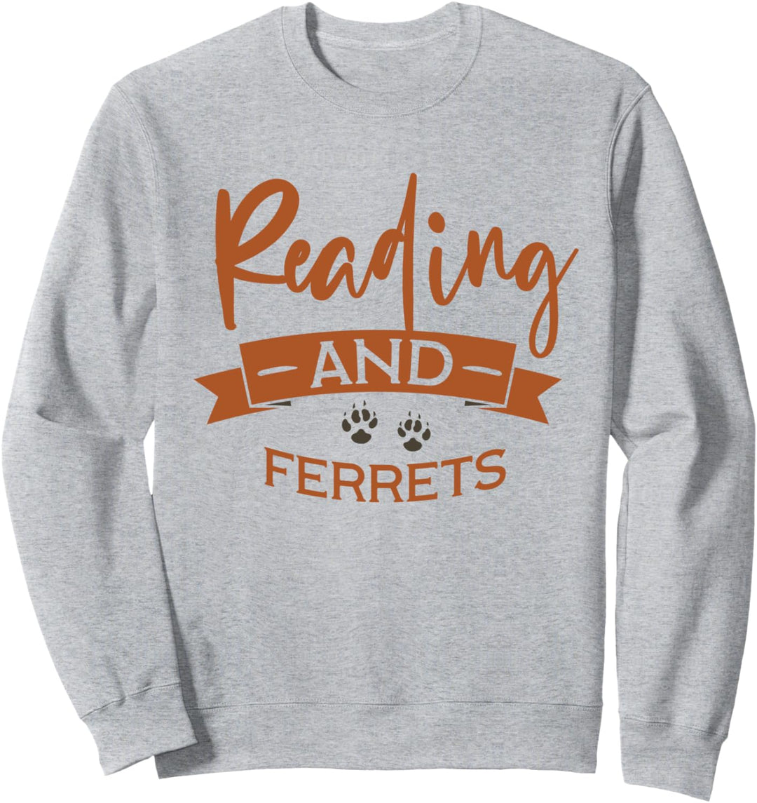 Lesen und Frettchen Buchliteratur Sweatshirt