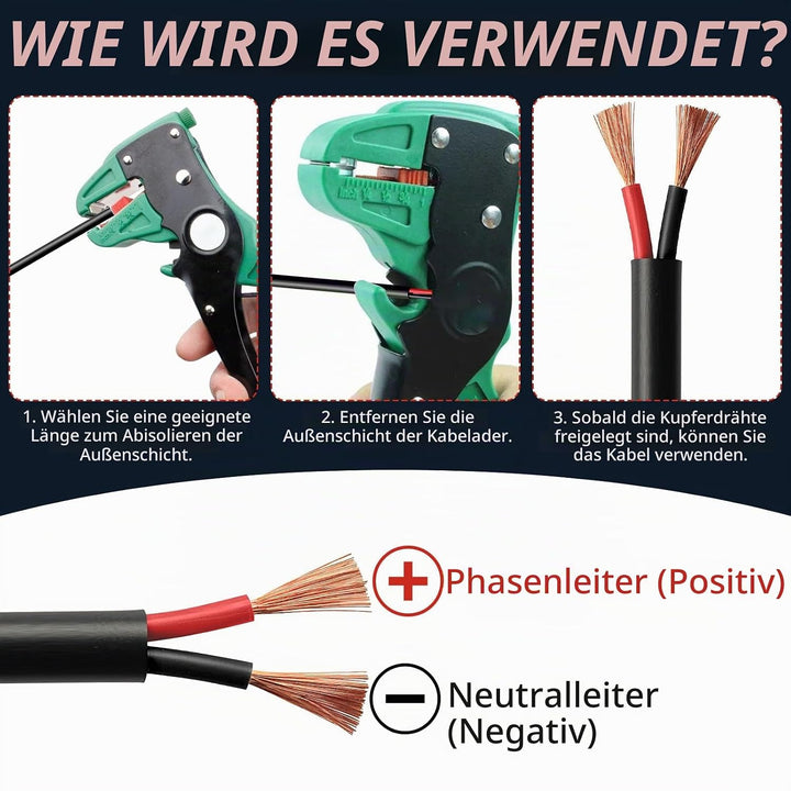 Elektrischer Draht 2 Adrig Kabel 2×0,5mm² 10M 20AWG 300V Impedanz Fahrzeugleitung Kabel 2 Leiter Kup