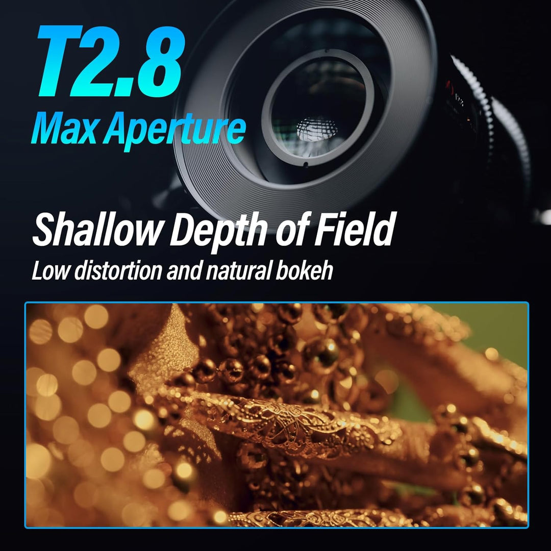 SIRUI 75 mm Jupiter Makro T2.8 Vollformat Cine Prime Objektiv, für EF-Mount Kameras, kompatibel mit