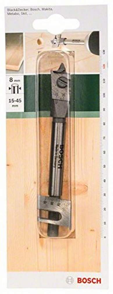Bosch verstellbarer Flachfräsbohrer (Ø 15-45 mm)
