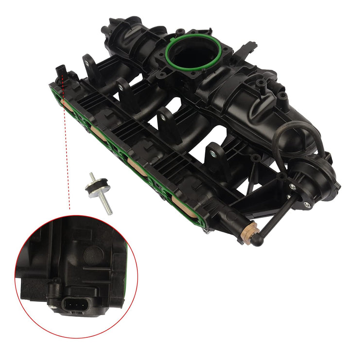 Bisenya Ansaugkrümmer Kompatibel mit 06J198211D 06J198211 mit Sensor+Ventil 1.8 TFSI CDAA CDAB
