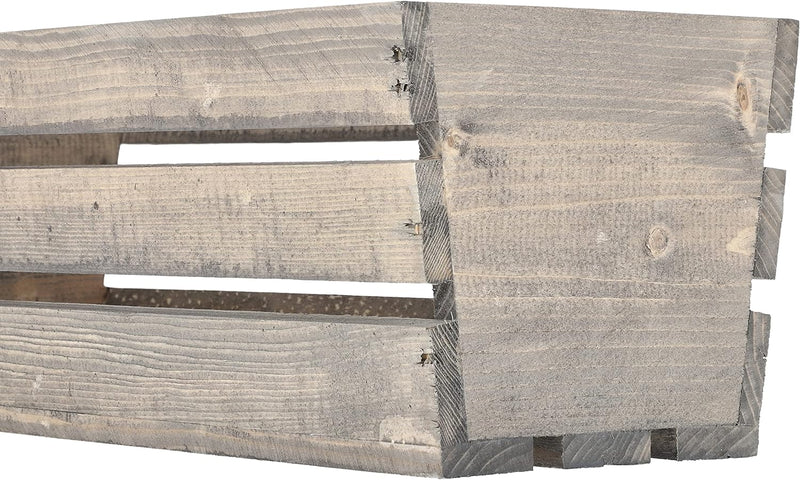 KOTARBAU® Blumenkasten Kräuterkasten aus Holz Langer Balkon-Blumenkasten 600x180x150 mm Grau Grau 60