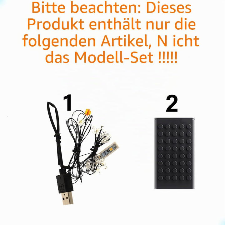 GEAMENT LED Licht-Set Kompatibel mit Lego Rote Londoner Telefonzelle (Red London Telephone Box) - Be