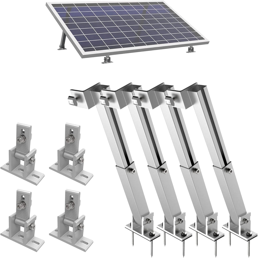 TEOV Solarmodul Halterung 0-60° Individuell Verstellbar Pv Modul Halterung, Solarmodul Halterung füR