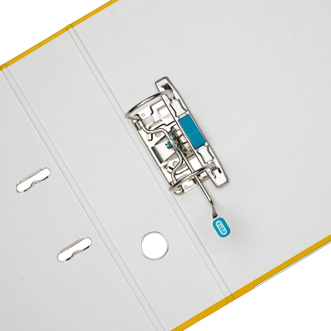 Elba Ordner A4, smart Pro, 8 cm breit, Kunststoff aussen, gelb, 10 Stück gelb A4, breit, gelb A4, br