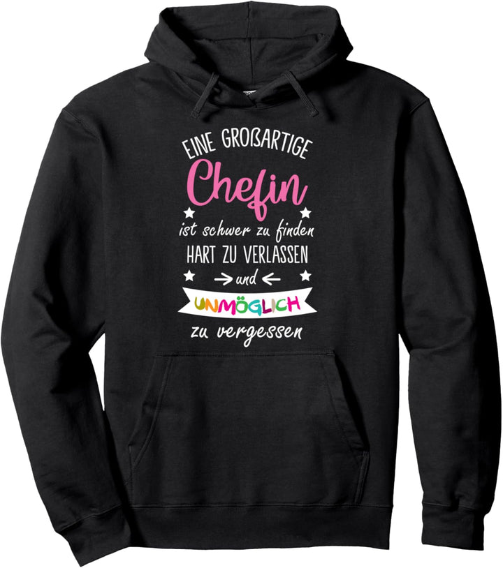 AbschiedsGrafik Chefin Lustig Spruch Eine Perfekte Chefin Pullover Hoodie