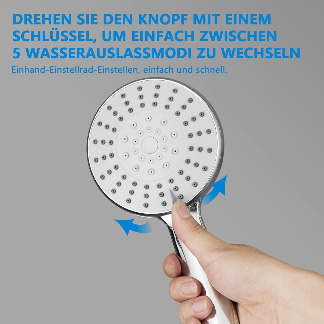 KOMIRO Duschsystem ohne Armatur, Regendusche ohne armatur Duschstangeset Duschsäule Set Duschset mit